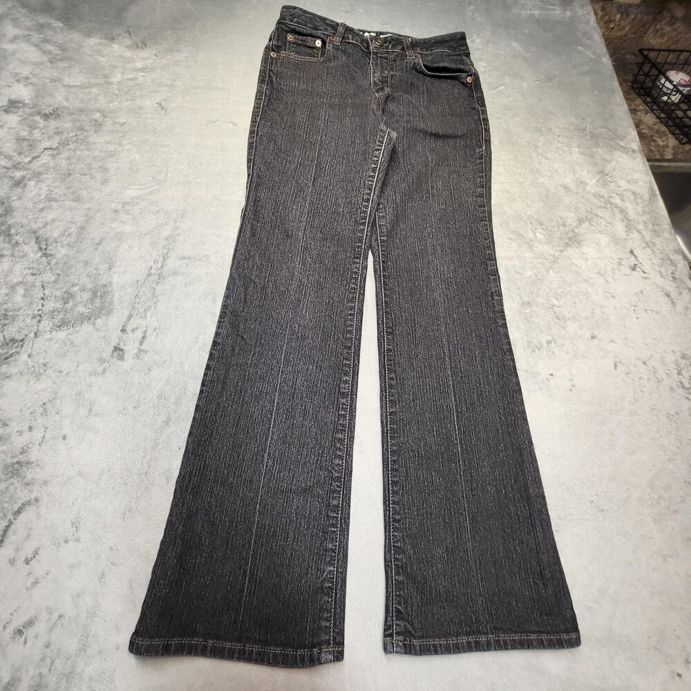 DKNY Jeans Jeans Womens 8 Black Soho Boot Bootcut Charcoal Wash Stretch 5-Pocket